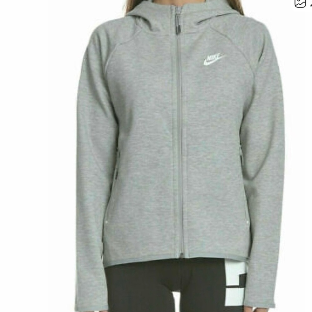 Nike women Tech Fleece hooded Full Zip jacket-size S